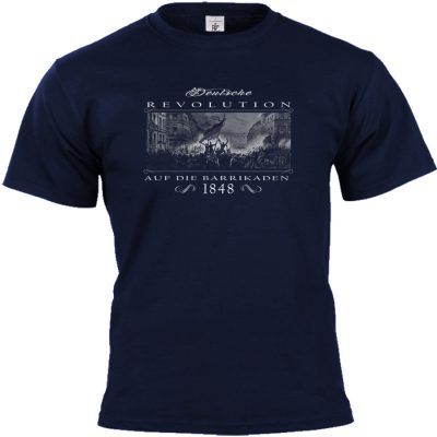 Deutsche Revolution 1848 T-shirt blau
