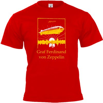Ferdinand von Zeppelin T-shirt rot