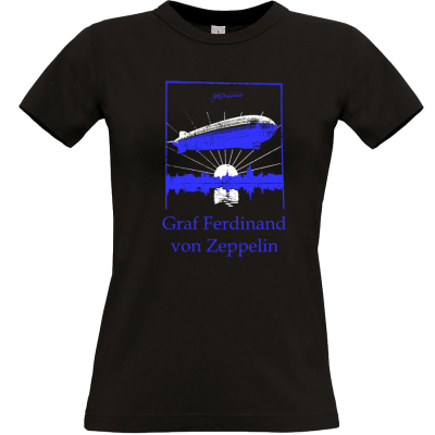 Ferdinand von Zeppelin T-shirt schwarz Frauen