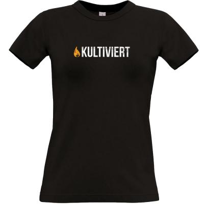kultiviert T-shirt schwarz Frauen