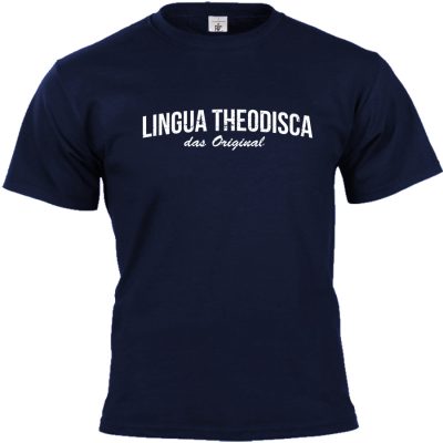 lingua theodisca T-shirt blau