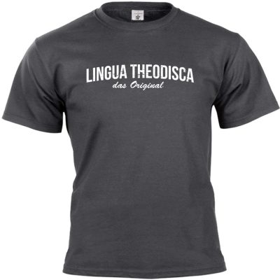 lingua theodisca T-shirt dunkelgrau