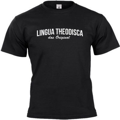 lingua theodisca T-shirt schwarz