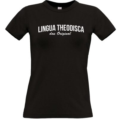 lingua theodisca T-shirt schwarz Frauen