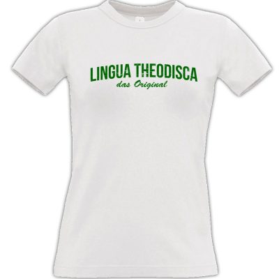 lingua theodisca T-shirt weiss Frauen