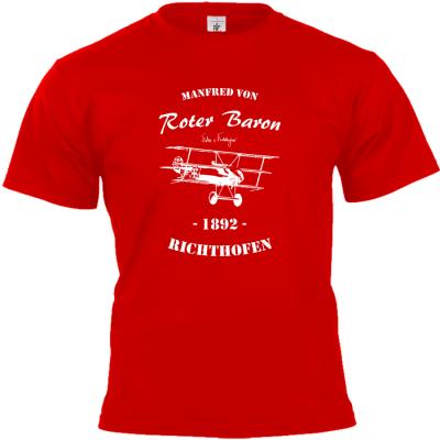 Manfred von Richthofen Roter Baron T-shirt rot